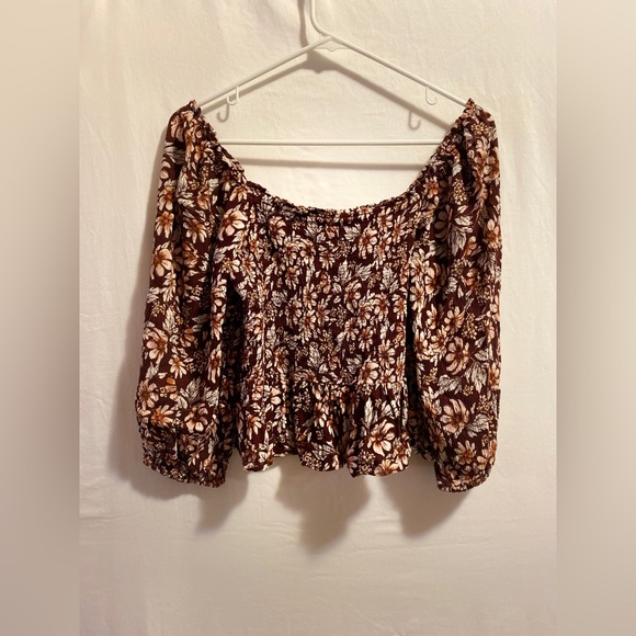 American Eagle Floral Top - size L - Picture 3 of 3